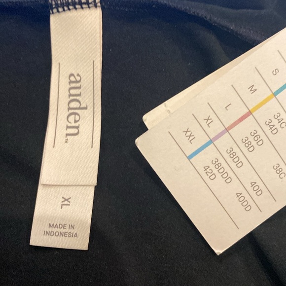 Women's Auden Soft Stretchy Fabric Tank Bodysuit Black Size XL Extra Large NWT - Picture 9 of 9